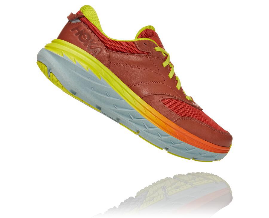 Hoka One One ランニングシューズ メンズ 赤 - Bondi L - BM5029781